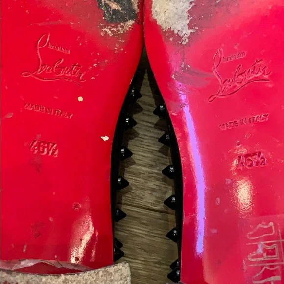 Christian Louboutin Black Spikes Casual Shoe - Picture 6 of 7